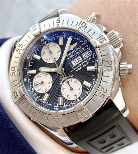 uhrforum breitling superocean day & date|Breitling Superocean time keeping.